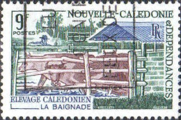 Nle-Calédonie Poste Obl Yv: 356 Mi:466 Elevage Calédonien La Baignade (Belle Obl.mécanique) - Agricoltura