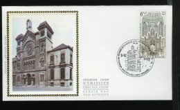 1918 - FDC Zijde - Synagoog - Stempel: Bruxelles - Brussel - 1971-1980