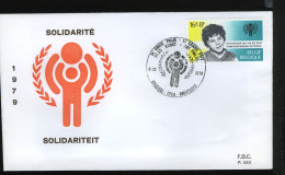 1957 - FDC - Jaar Van Het Kind - Stempel: Brussel-Bruxelles - 1971-1980