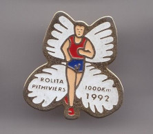 Pin's Rolita Pithiviers 1000 KM 1992  Dpt 45 Couse à Pied Papillon Réf 7345JL - Other & Unclassified