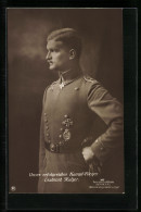 Foto-AK Sanke Nr. 385: Unser Erflogreicher Kampfflieger Leutnant Mulzer, Pour Le Mérite  - 1914-1918: 1. Weltkrieg