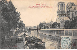 TOUT PARIS - Quai De Montchello - Pont Au Double - Notre Dame - Très Bon état - The River Seine And Its Banks