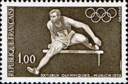 France Poste N** Yv:1722 Mi:1802 Jeux Olympiques Munich Saut De Haies (Thème) - Atletismo