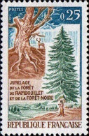 France Poste N** Yv:1561 Mi:1626 Jumelage Forêt De Rambouillet-Forêt-Noire (Thème) - Umweltschutz Und Klima