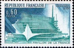 France Poste N** Yv:1519 Mi:1577 Montréal Pavillon De La France (Thème) - 1967 – Montreal (Canada)