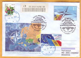 2019 Moldova Moldavie FDC 25 Years. Partnership For Peace. North Atlantic. NATO. Europe. - OTAN