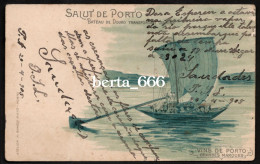 Salut De Porto * Rio Douro * Barco Rabelo * Edição Ramos Pinto * 1905 - Porto