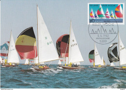 Germany Bonn 1982 / Sailing / 100 Years Of Kiel Week / Maximum Card - Vela