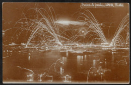 Postal Fotográfico * Porto * Festas De Junho 1908 * Fogo De Artifício No Rio Douro - Porto