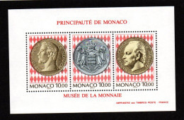 Monaco , Bloc Et Feuillet , N° 66 Musée De La Monnaie - Blokken