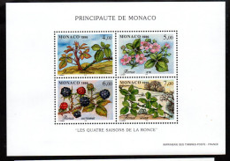 Monaco , Bloc N° 74 Les Quatre Saison De La Ronce  ** - Blocks & Kleinbögen