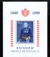 Monaco , Bloc N° 82 RAINIER III Prince De Monaco ** - Blocs