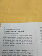 Doodsprentje Victorine Hamilton / Oostende 1/10/1910  Oostkamp 30/1/1979 ( Zuster Marie Basile / Zuster Maricolen Brugge - Religione & Esoterismo