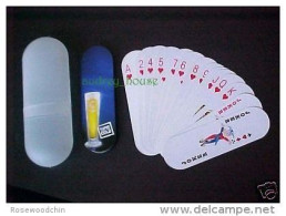 One Deck Of Sealed Poker Playing Card - Tiger Beer Oval Shape Playing Card With Unique Plastic Case (#0) - Playing Cards (classic)