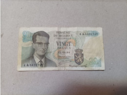 Billete Bélgica, 20 Francos, Año 1964, Serie A - 20 Francs