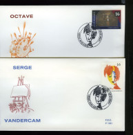 2538/39 - FDC - Kunst - Stempel: Avelgem - 1991-2000