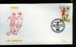 2541 - FDC - Sport - Voetbal - Stempel: Evergem - 1991-2000