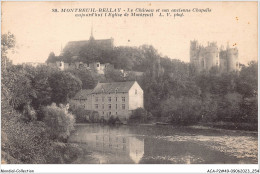 ACAP2-49-0131 - MONTREUIL-BELLAY - Le Chateau Et Son Ancienne Chapelle Aujourd'Hui L'Eglise De Montreuil  - Montreuil Bellay