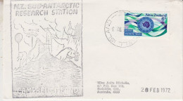 Campbell Island Cover Stamp Antarctic Treaty Ca Campbell Island Ca Campbell Island 28 FEB 1972(60247) - Antarktisvertrag