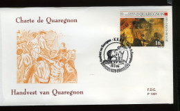 2549 - FDC - Quaregnon - Stempel: Brussel-Bruxelles - 1991-2000