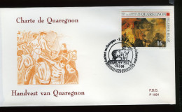2549 - FDC - Quaregnon - Stempel: Brussel-Bruxelles - 1991-2000