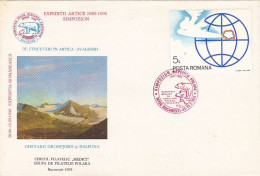 NORTH POLE, ROMANIAN ARCTIC EXPEDITION, SVALBARD, SPECIAL COVER, 1991, ROMANIA - Arktis Expeditionen