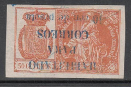 Guinea Polizas 1904 Edifil 26Dhi Usado  Sobrecarga Azul Invertida Firma Galvez - Guinea Spagnola