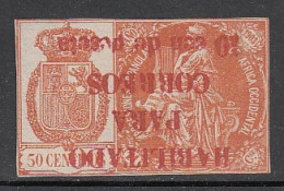 Guinea Polizas 1904 Edifil 26Fhi (*) Mng  Sobrecarga Invertida - Guinea Spagnola