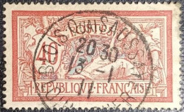 N°119 Merson 40c. Rouge Et Bleu. Cachet De 1911 à Blois (Quai De La Saussaye) - 1900-27 Merson