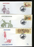 2552/54 - FDC - Geschiedenis - Stempel: Haacht - 1981-1990