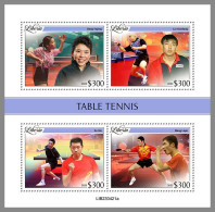 LIBERIA 2023 MNH Table Tennis Tischtennis M/S – OFFICIAL ISSUE – DHQ2426 - Tenis De Mesa