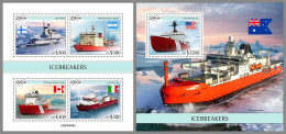 LIBERIA 2023 MNH Icebreakers Eisbrecher M/S+S/S – OFFICIAL ISSUE – DHQ2426 - Poolshepen & Ijsbrekers