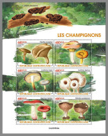 CENTRAL AFRICA 2023 MNH Mushrooms Pilze M/S – OFFICIAL ISSUE – DHQ2426 - Funghi