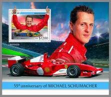 LIBERIA 2023 MNH Michael Schumacher Formula 1 Formel 1 S/S – IMPERFORATED – DHQ2426 - Cars