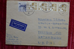 1980 Cover Sent To Raimund Bitterling Kangchenjunga Herrligkoffer Expedition Mountaineering  Escalade - Arrampicata