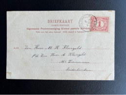 NETHERLANDS 1905 POSTCARD POLSBROEK TO LEIDSCHENDAM 02-06-1905 NEDERLAND KASTEEL HAARZUILEN - Cartas & Documentos
