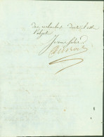 LAS Lettre Signature Autographe Dubois Conseillé D'Etat Préfet De Police Paris Empire République An 11 - Político Y Militar