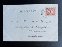 NETHERLANDS 1905? POSTCARD POLSBROEK TO LEIDSCHENDAM 06-01-1905? NEDERLAND KASTEEL ROOZENDAAL - Cartas & Documentos