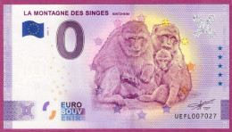 0-Euro UEFL 05 2020 # 702X Fehldruck ANNIVERSARY LA MONTAGNE DES SINGES - KINTZHEIM - Pruebas Privadas