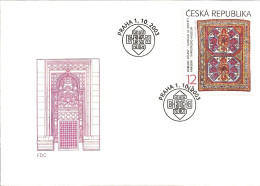 FDC 369-0 Czech Republic Oriental Carpets 2003 NOTICE POOR SCAN! THE COVERS ARE PERFECT! - Textil