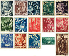 56413 MNH ALEMANIA. Rheinland-Pfalz 1947 PERSONAJES Y MONUMENTOS - Sonstige & Ohne Zuordnung