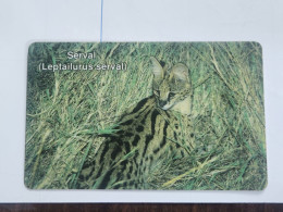 Nambia-(NAB-12)-Serval Cat (NAEI-0)-(2)-(N$10)-(NAEI 0073-9023)-used Card+1card Free - Namibia