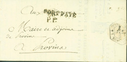 LAS Lettre Signature Autographe Commissaire De Police De Paris Division Fidélité Leclerc Cachets Port Payé 60 P.P - Político Y Militar