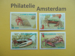 S. Tome E Principe 2003, FAUNA CRUSTACEANS KREBSTIERE CRUSTACÉS SCHAALDIEREN: Mi 1956-59, ** - Schalentiere