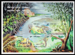 India  2003 Inde Indien Snakes Reptiles Animals Fauna Miniature Sheet Bloc  MNH - Snakes