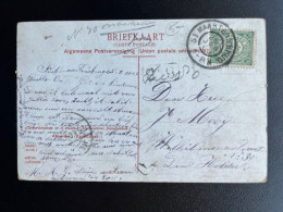 NETHERLANDS 1909 POSTCARD SINT MAARTENSBRUG TO DEN HELDER 26-01-1909 NEDERLAND SCHEVENINGEN KNUPPELBRUG - Lettres & Documents