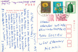 Kyoto 1984 Adonis Röschen - Kohlweissling Raps - Windspiel Glocke - AK - Storia Postale