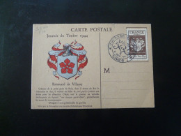 Carte Maximum Card Journée Du Timbre Nimes 30 Gard 1944 - 1940-1949