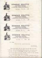 Croatia 1960 Dominik Poletto Masonry Workshop Nova Gradiška Old Invoices PT240205 - Andere & Zonder Classificatie