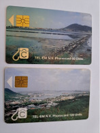 St MAARTEN/CHIPCARD /SALT-POND /SET 2 CARDS  TEL EM 60UNITS/120UNITS   STM C3A/STM C3B / USED    **17113** - Antilles (Netherlands)